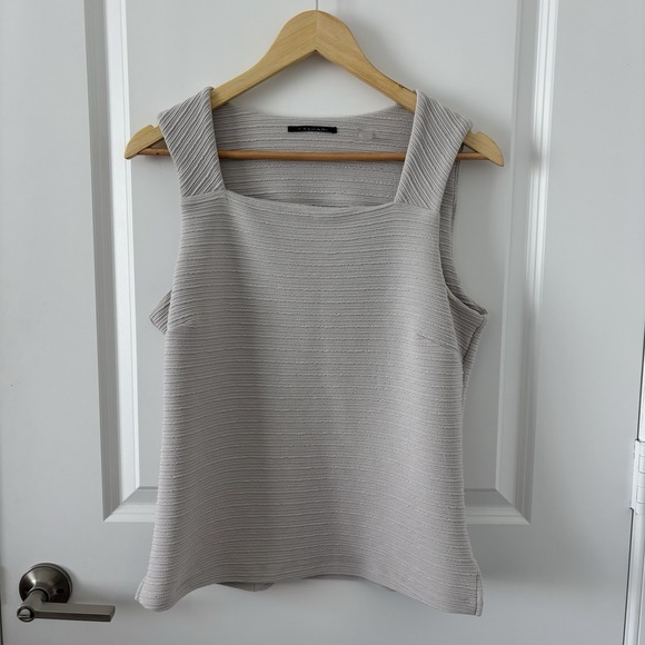T Tahari Tops - T Tahari | Square Neck Blouse Sz M Career Workwear